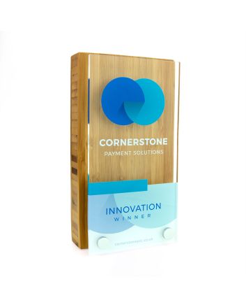Bamboo Oblong Award 95mm x 175mm With Acrylic Front