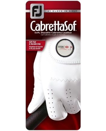 FJ (FOOTJOY) CABRETTASOF GOLF GLOVE WITH REMOVABLE BALL MARKER
