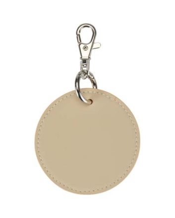 Resi Plus GRS recycled round charm keychain 