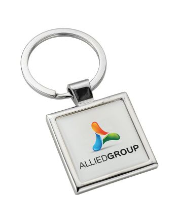 Square Alloy Injection Keyring (UK Stock)