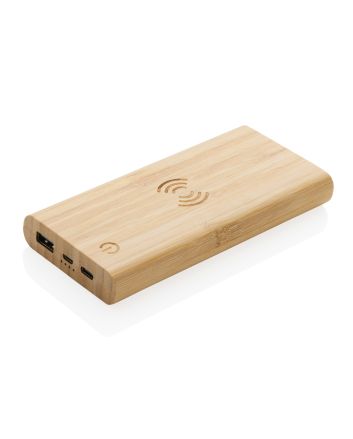Bamboo 8.000 mAh 5W wireless powerbank