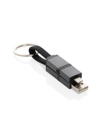 Terra recycled aluminium 4 in 1 60W fast charging cable