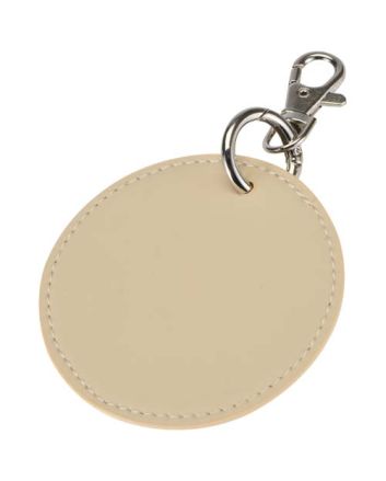 Resi Plus GRS recycled round charm keychain 