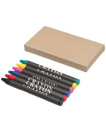 Ayo 6-piece coloured crayon set