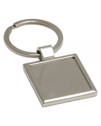 Square Alloy Injection Keyring (UK Stock)