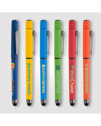 Tavi Recycled Plastic Fidget Spinner Stylus Gel Pen