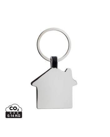 RCS recycled zinc alloy house keyring