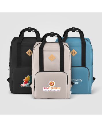 Majesty 300D rPET 38 cm Laptop Adjustable Strap Backpack - 16L