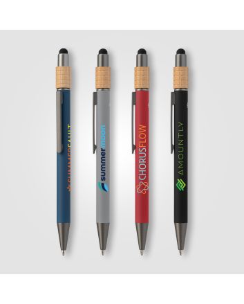 Reborn Spinner Recycled Aluminium Pen w/ Stylus - PATENTED