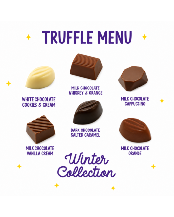 Winter Collection - Selection Box - 18x Chocolate Truffles & Bar