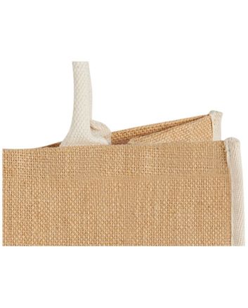 Harry coloured edge jute tote bag 25L