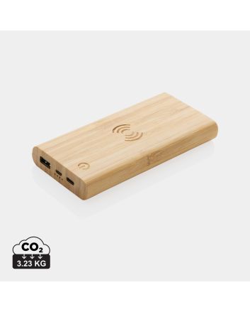 Bamboo 8.000 mAh 5W wireless powerbank
