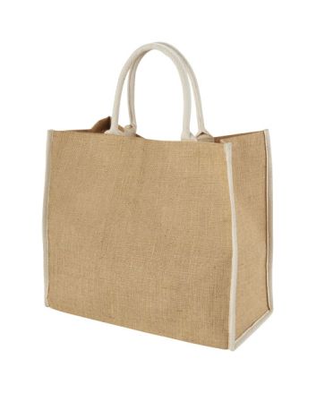 Harry coloured edge jute tote bag 25L