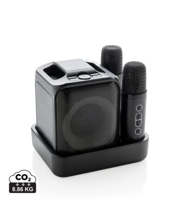 Singvibe RCS recycled plastic karaoke set with double mic