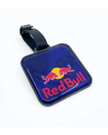 SQUARE BLACK NICKEL METAL GOLF BAG TAG