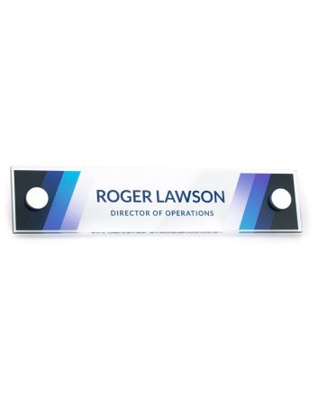 Acrylic Pillar Doorplate 160mm x 40mm