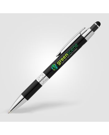 Adorn Recycled Aluminium Chrome Trim Stylus Pen
