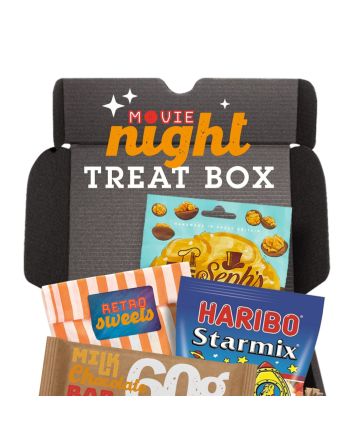 Best Sellers - Midi Black Gift Box - Movie Night Edition - Haribo Star Mix 160g