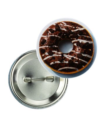 55mm All Metal Button Badge