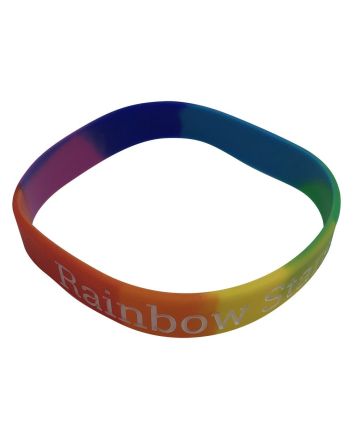 Silicone Wristband (Adult: Multicoloured Material)