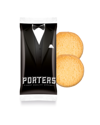 Flow Wrap - Mini Shortbread Biscuits - x2