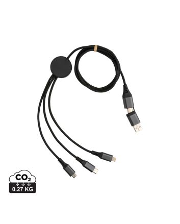Terra 60W RCS recycled aluminium 120cm 6-in-1 cable