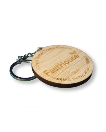 Bamboo Keyring (40mm)