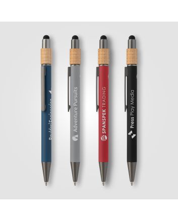 Reborn Spinner Recycled Aluminium Pen w/ Stylus - PATENTED