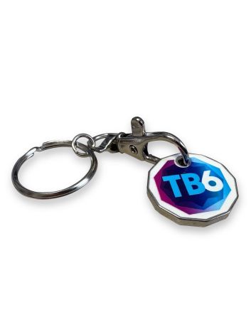 Trolley Coin Keyring (Full Colour Print)