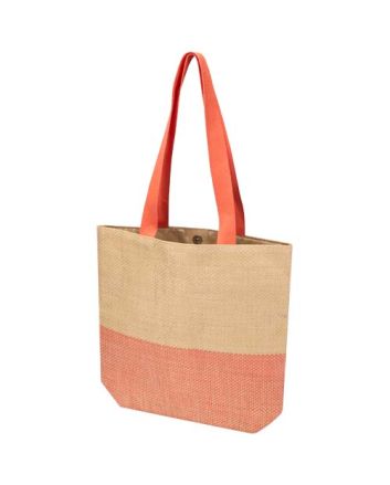 Rhythm straw paper tote bag 10L