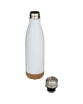 Cove 500 ml double wall vacuum insulated stainless steel water bottle with cork details