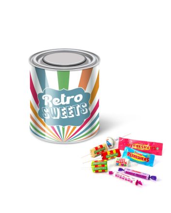 Large Paint Tin - Retro Sweets - Pick 'n' Mix Sweets