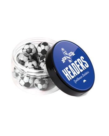 Screw Top Jar - Chocolate Footballs