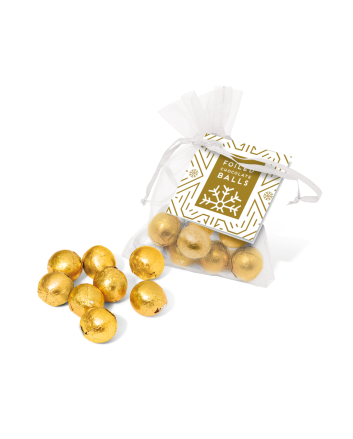 Organza Bag - Solid Chocolate Balls