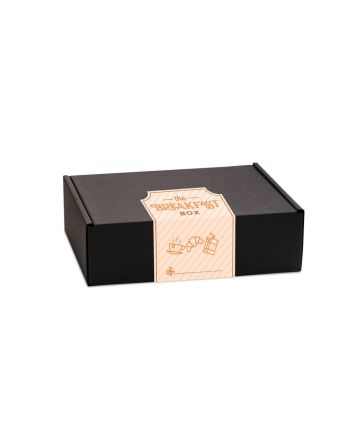 Gift Boxes - Midi Black Gift Box - Breakfast Editon