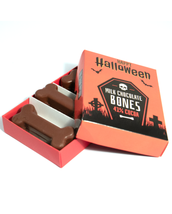 Halloween - Large Eco Matchbox - Milk Chocolate Bones