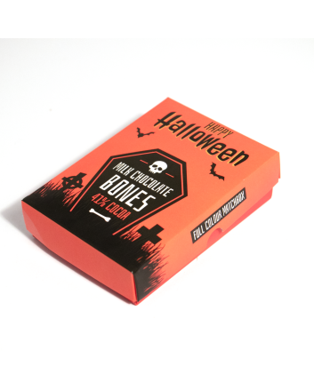 Halloween - Large Eco Matchbox - Milk Chocolate Bones