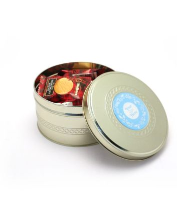 Gold Treat Tin - Mini Shortbread Biscuits