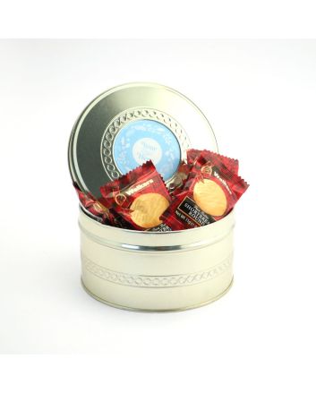 Gold Treat Tin - Mini Shortbread Biscuits