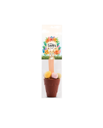 Easter - Eco Info Card - Hot Choc Spoon - with Speckled Eggs