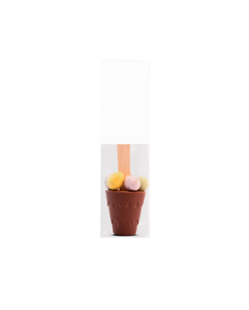 Easter - Eco Info Card - Hot Choc Spoon - with Speckled Eggs