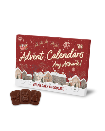 Mini Advent Calendar - Vegan Dark Chocolate - 71% Cocoa