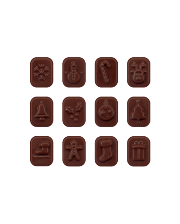 Mini Advent Calendar - Vegan Dark Chocolate - 71% Cocoa