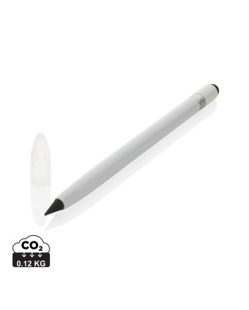 Aluminium inkless pen with eraser
