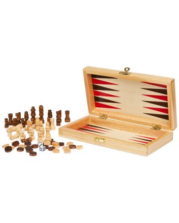 Mugo 3-in-1 wooden game set