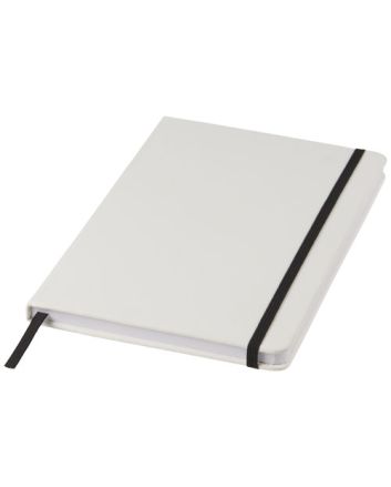 Spectrum A5 white notebook with coloured strap