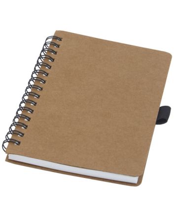 Cobble A6 wire-o recycled cardboard notebook with stone paper