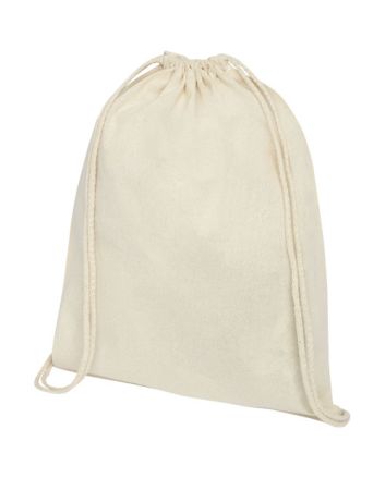 Oregon 100 g/m² cotton drawstring bag 5L