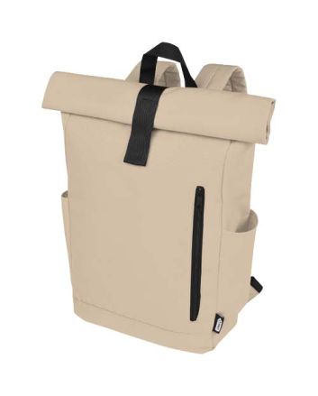 Byron 15.6" GRS RPET roll-top backpack 18L