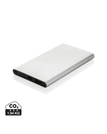 RCS recycled plastic/aluminium 4000mah powerbank with type C